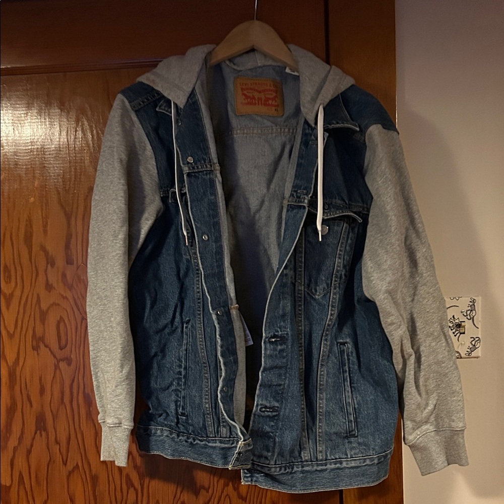 Levi’s Denim Jacket with Gray Sleeves